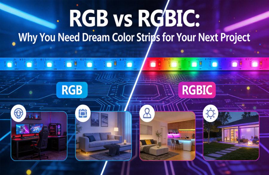 RGB vs RGBIC : Guide des Rubans LED Adressables Dream Color